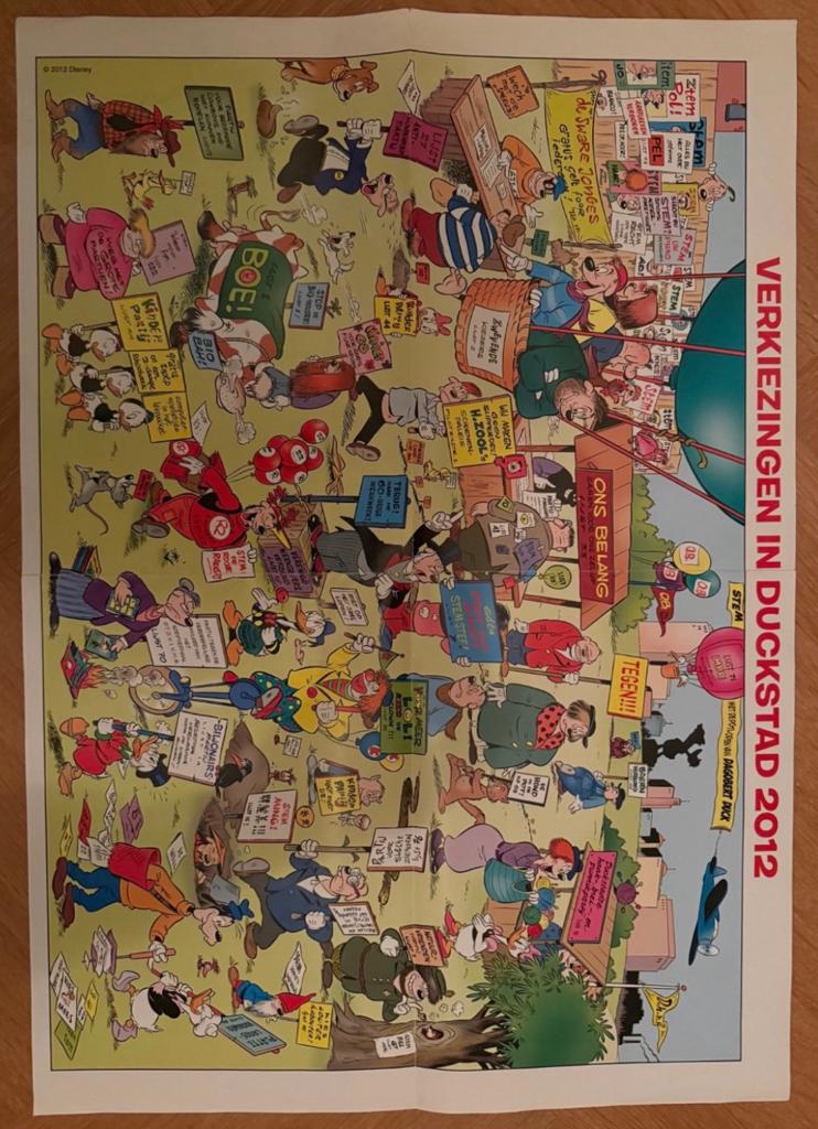 Gezocht: donald duck poster uit 2012, Boeken, Eén stripboek, Ophalen of Verzenden, Zo goed als nieuw