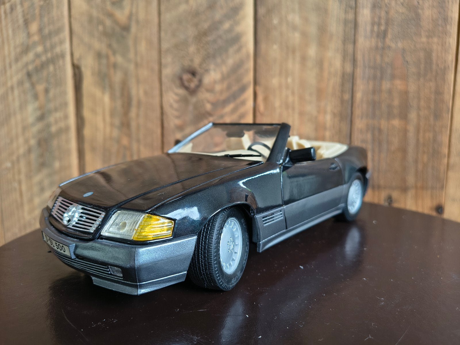 Mercedes-Benz 500 SL (1989) - 1:18 Maisto, Ophalen of Verzenden, Zo goed als nieuw, Auto, Bburago