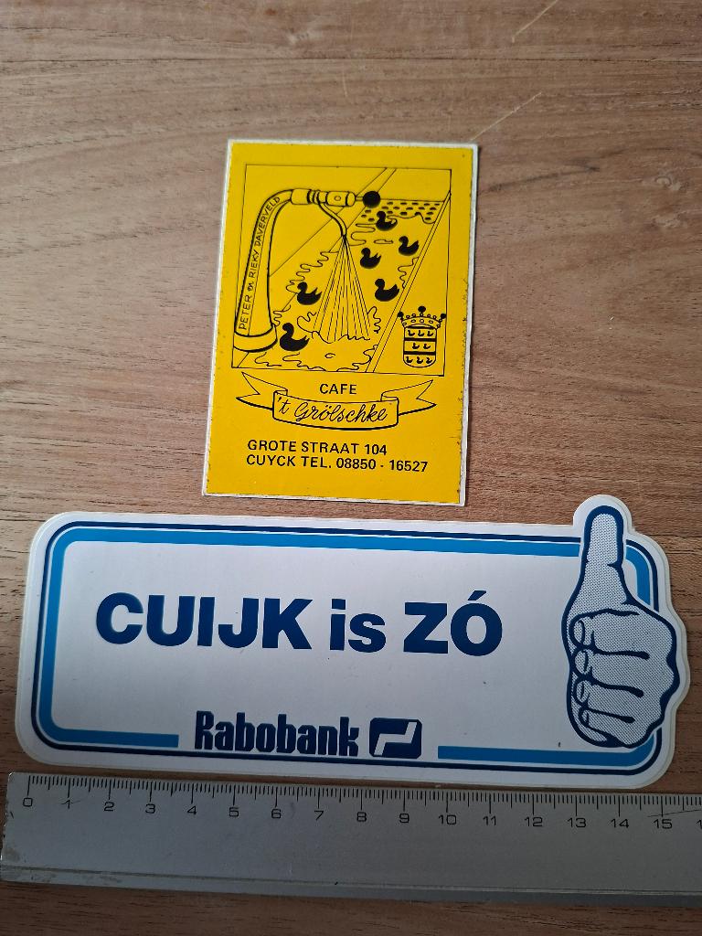 Stickers Cuijk, Ophalen of Verzenden, Zo goed als nieuw, Overige typen