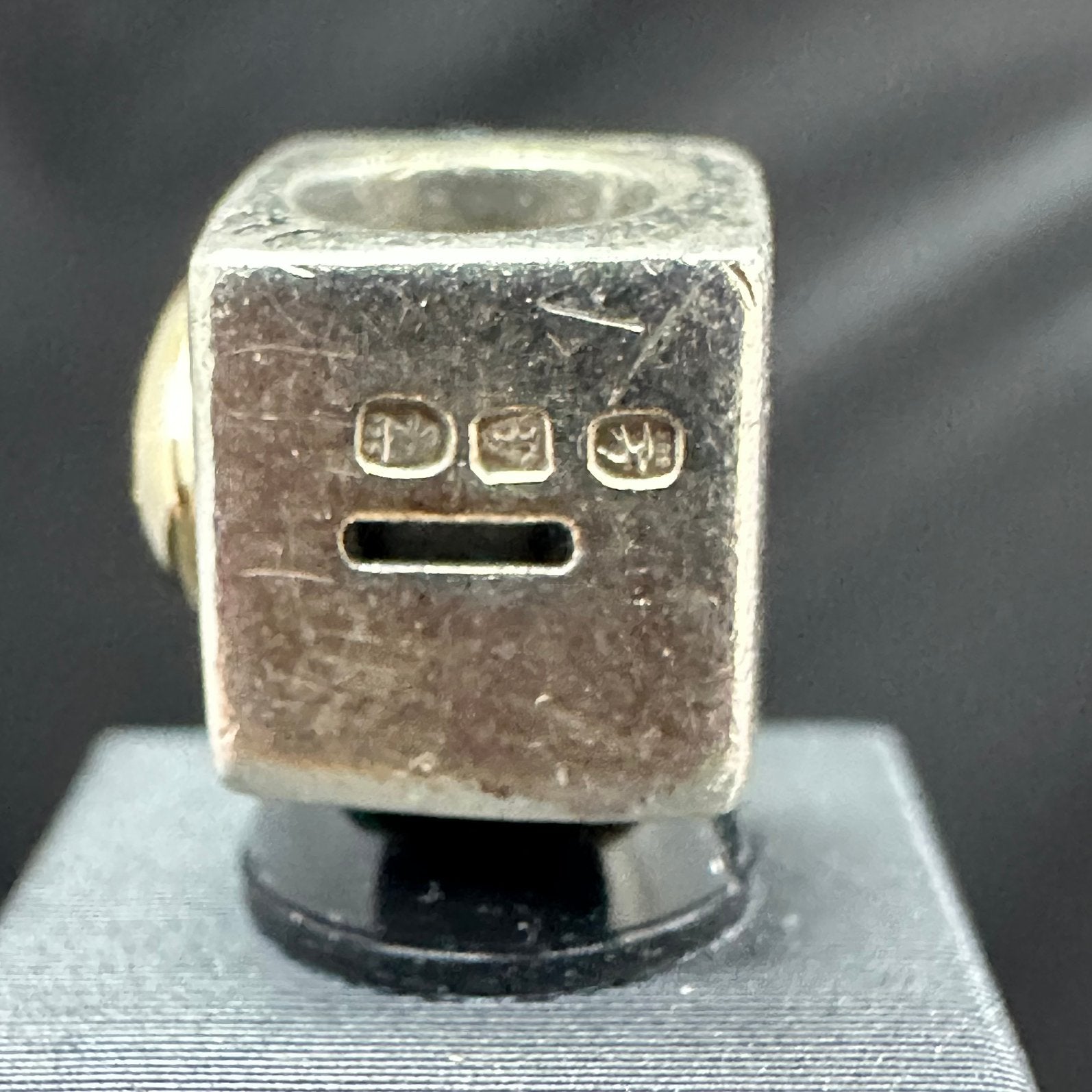 Pandora zilver 925 en 14k gouden bedel origineel i love you, D, Pandora, Ophalen of Verzenden, Zo goed als nieuw