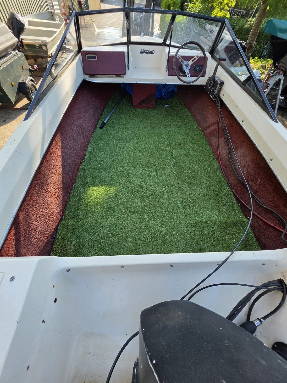 bayliner mosquito, 25pk 2 takt, Watersport en Boten, Speedboten, Ophalen, Gebruikt, Benzine, Buitenboordmotor