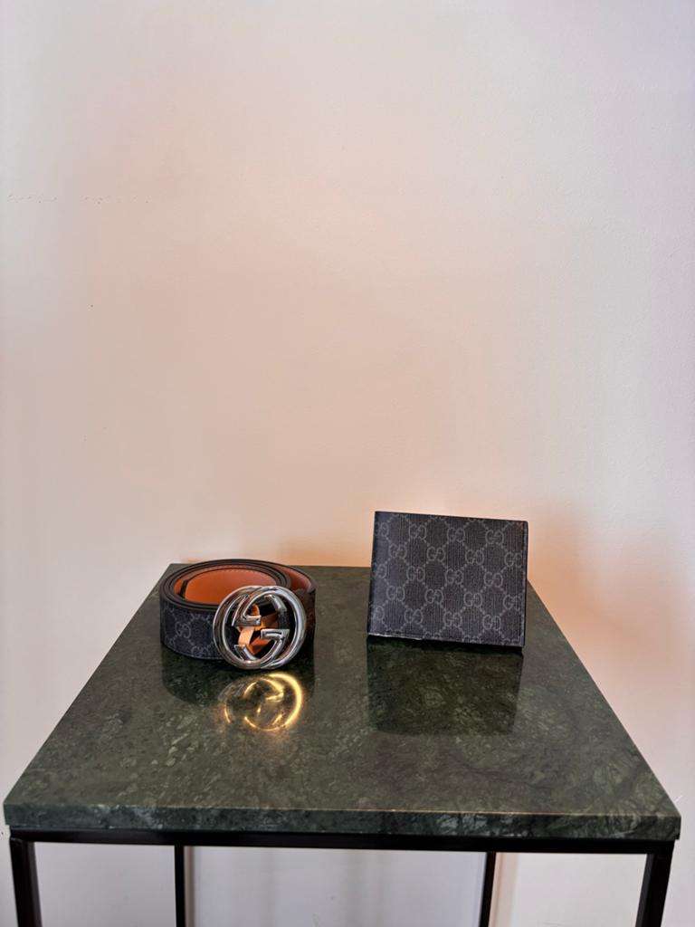 Gloednieuwe Gucci riem en portemonnee set met doos en tas, 95 tot 105 cm, Nieuw, Ophalen of Verzenden, Riem of Ceintuur