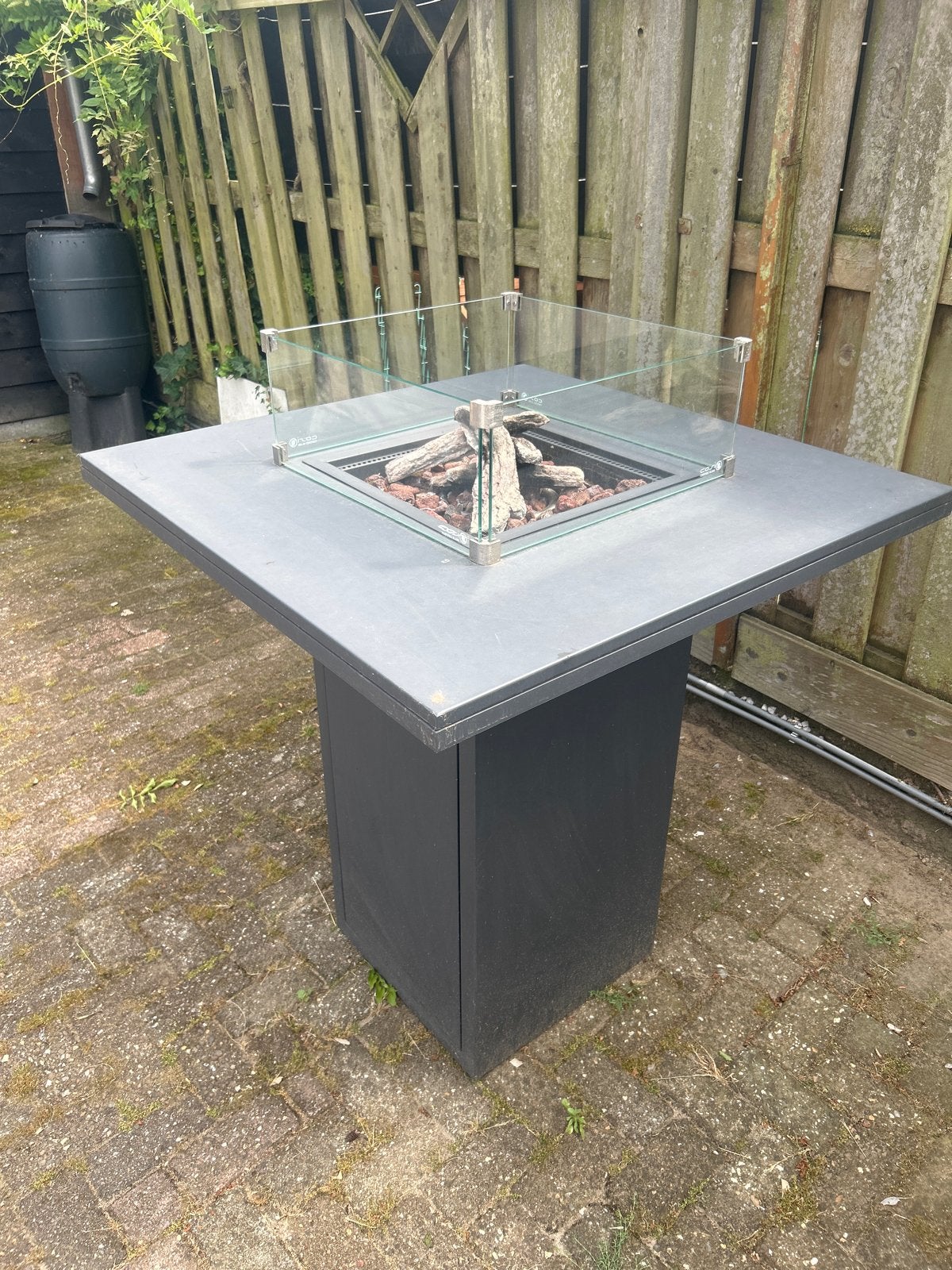 Cosi Vuurtafel 105cm hoog, blad 1x1 meter, Ophalen, Gebruikt, Vuurkorf
