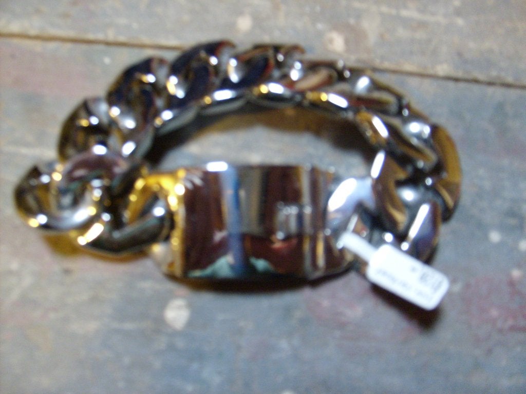 Schakel armband zwaar model nieuw vrouw, Ophalen of Verzenden, Nieuw, Zilver, Staal