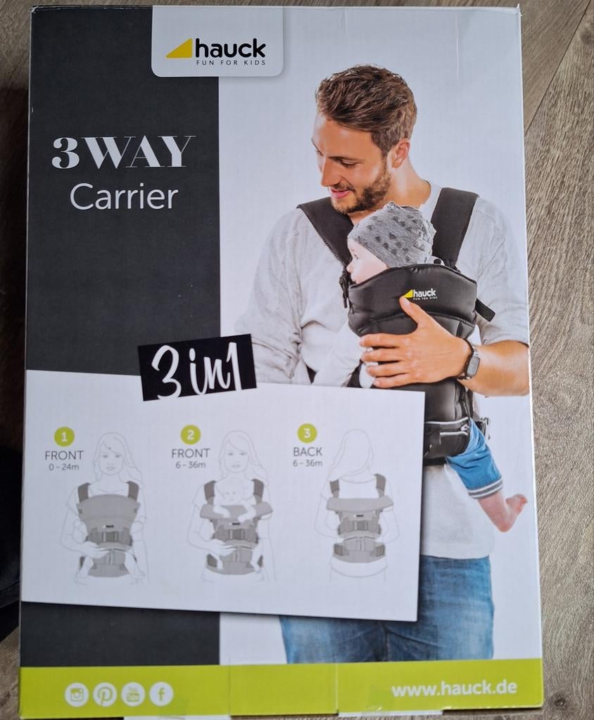 Hauck babydrager 3 in 1 nieuw!, Ophalen of Verzenden, Nieuw, Overige typen