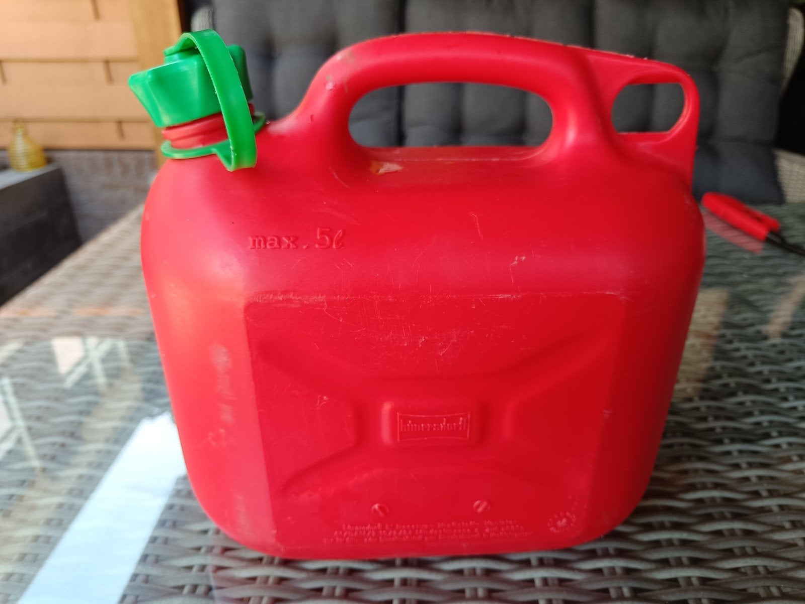 Benzine jerrycan 5 liter, Ophalen of Verzenden