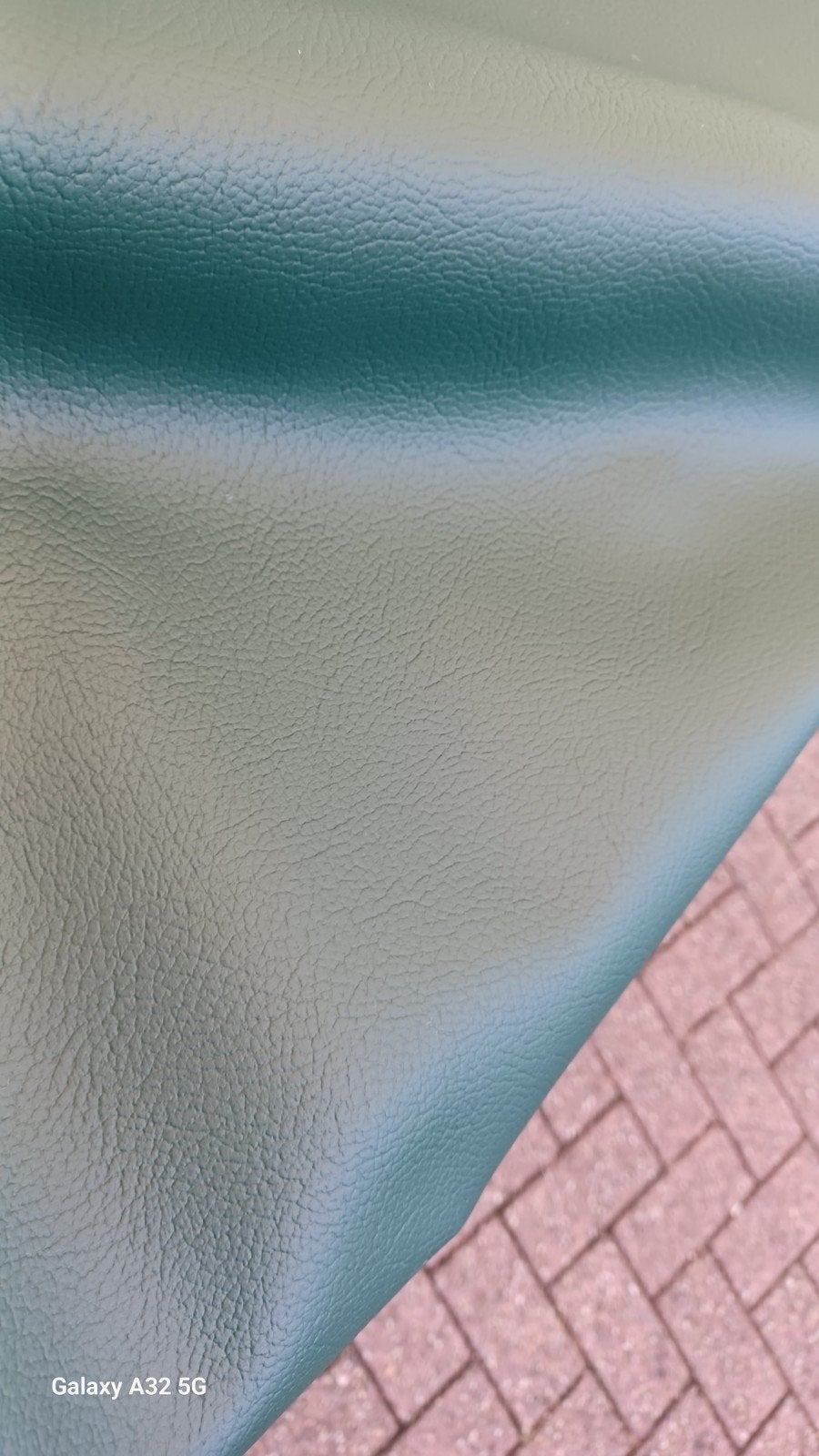 Skai Kunstleer flessengroen- 1.4m breed, 7m lang, 120 cm of meer, Leer of Kunstleer, Ophalen of Verzenden, Groen