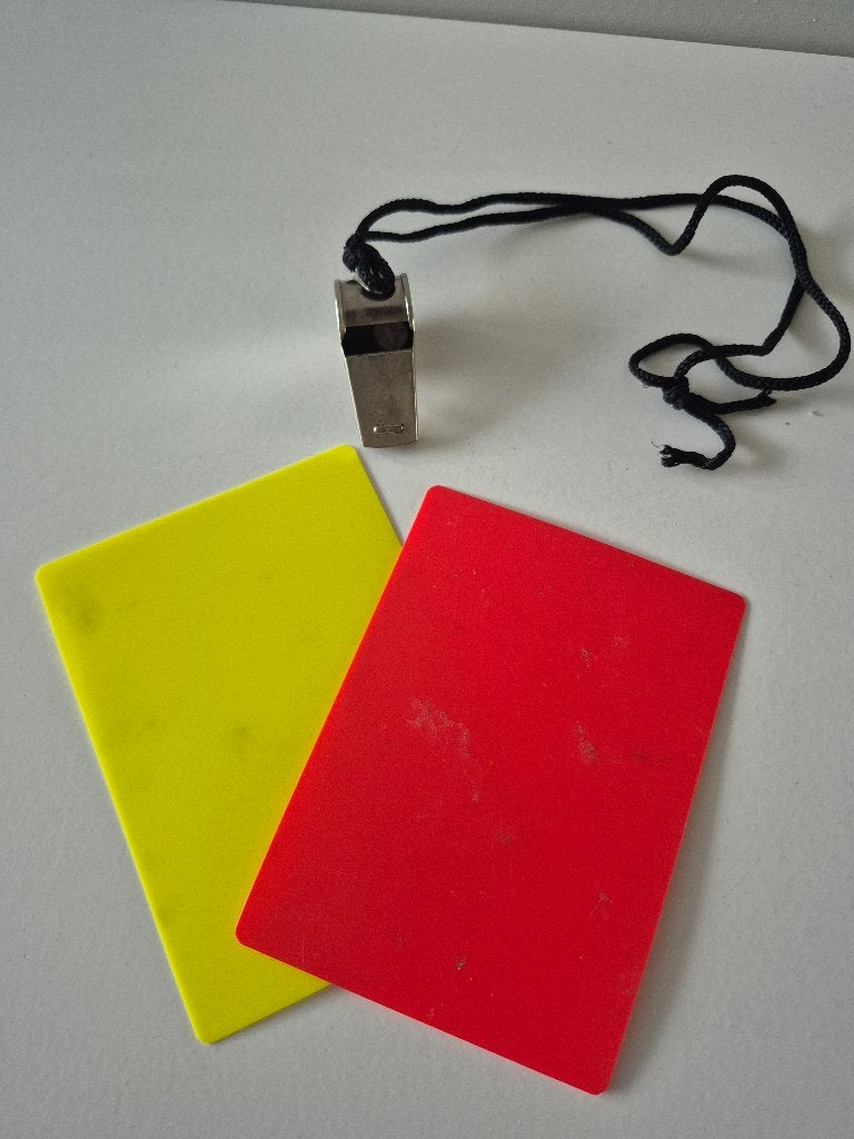 Voetbal Fluit met kaarten, Groter dan maat XL, Ophalen of Verzenden, Gebruikt, Overige typen