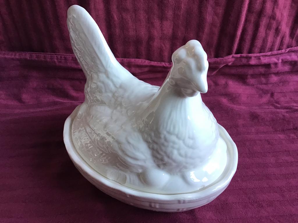 Paaskip kip Schramberg keramiek brocante, Diversen, Pasen, Ophalen of Verzenden, Gebruikt