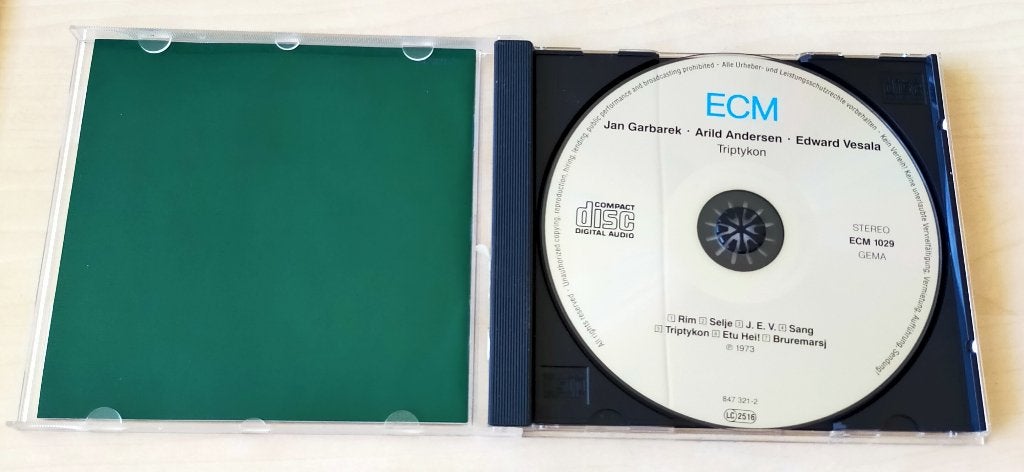 Jan Garbarek - Triptykon CD 1973/199? ECM, Ophalen of Verzenden, Zo goed als nieuw, Jazz