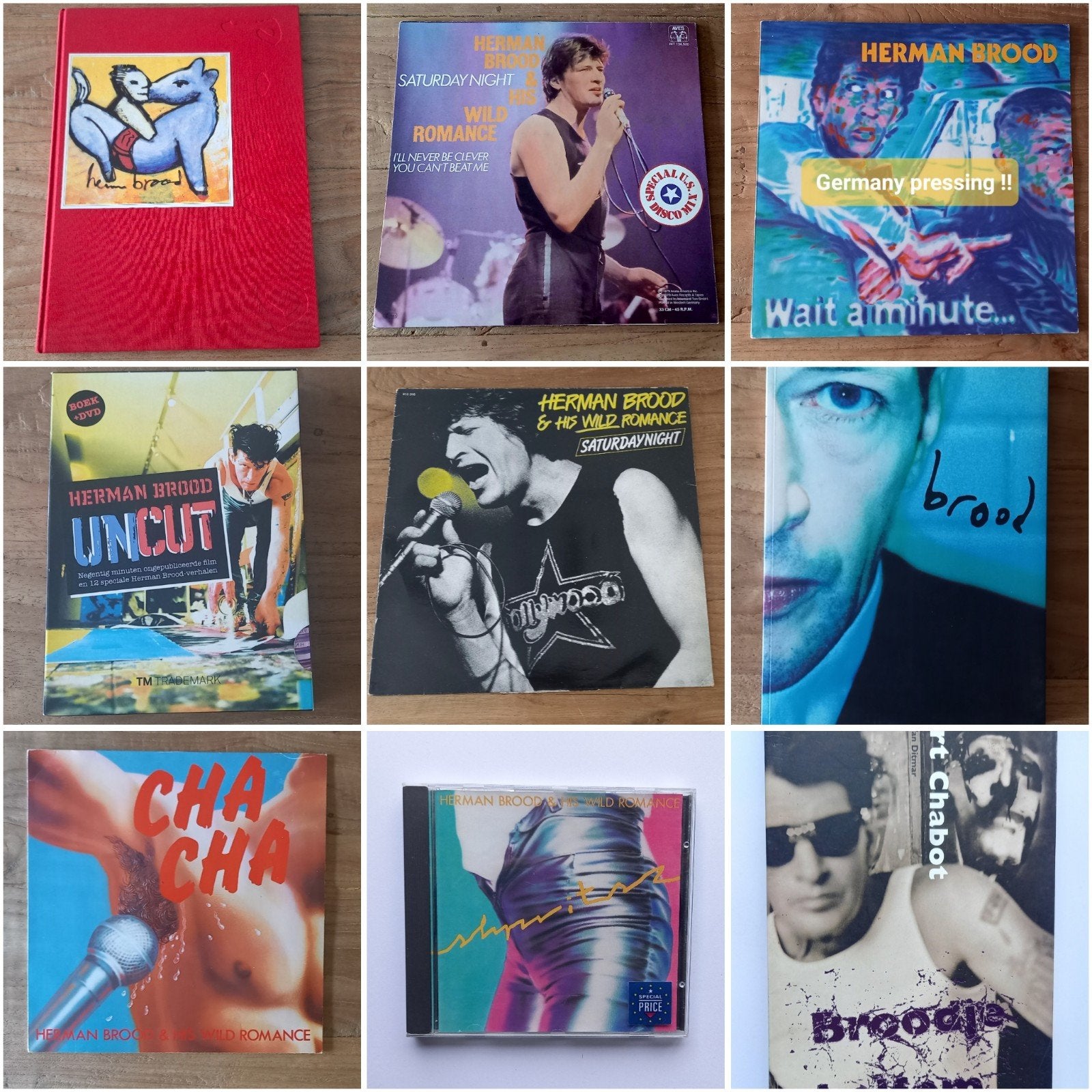 Herman Brood verzameling boeken CD's  LP's etc., Ophalen of Verzenden