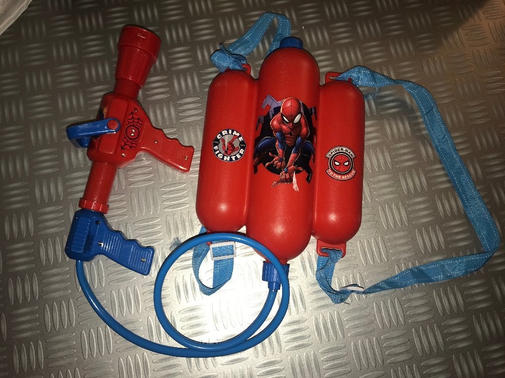 Spider-man waterpistool met reservoir blaster, Ophalen of Verzenden, Nieuw
