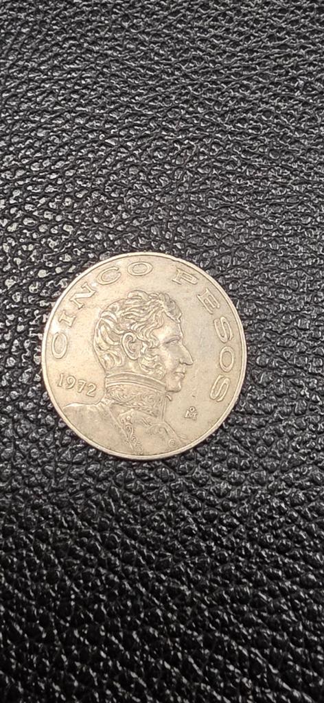 Mexico 5 peso 1972, Ophalen of Verzenden, Midden-Amerika