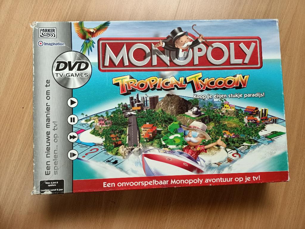 bordspel - Monopoly Tropical Tycoon, Hobby en Vrije tijd, Gezelschapsspellen | Bordspellen, Vijf spelers of meer, Ophalen, Parker