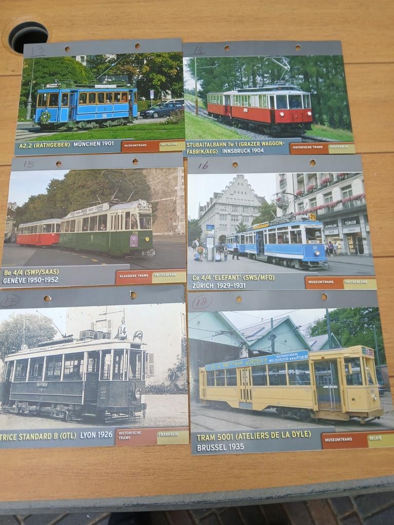 Model tram schaal - Diverse historische trams, Gebruikt, Gelijkstroom of Wisselstroom, Overige typen, Onbekend