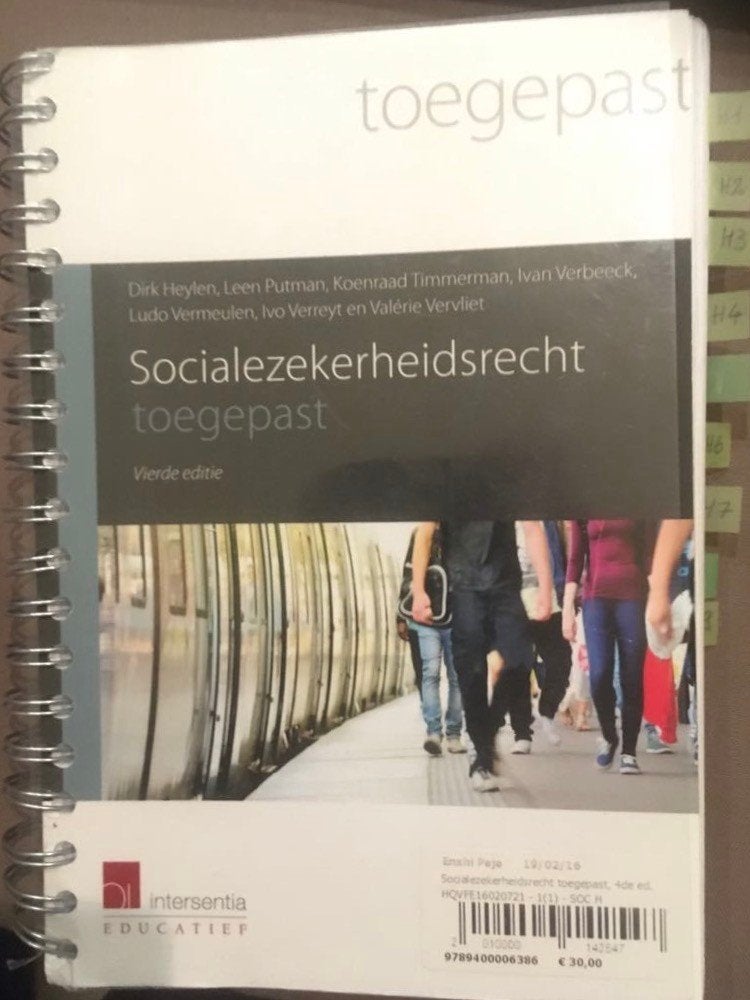 STUDIEBOEK - Socialezekerheidsrecht Toegepast, Ophalen of Verzenden, Beta, WO, Dirk HEYLEN