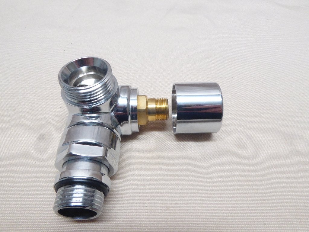 Voetventiel design haaks M30 chroom mm1/2"x3/4 EC | nieuw, Minder dan 30 cm, Overige typen, Nieuw, Minder dan 60 cm