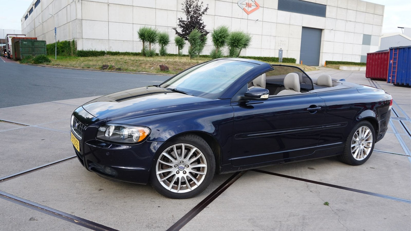 Volvo C70 2.4 170PK Geartronic 2007 Blauw, Auto's, Volvo, C70, Cabriolet, 2435 cc, Grijs
