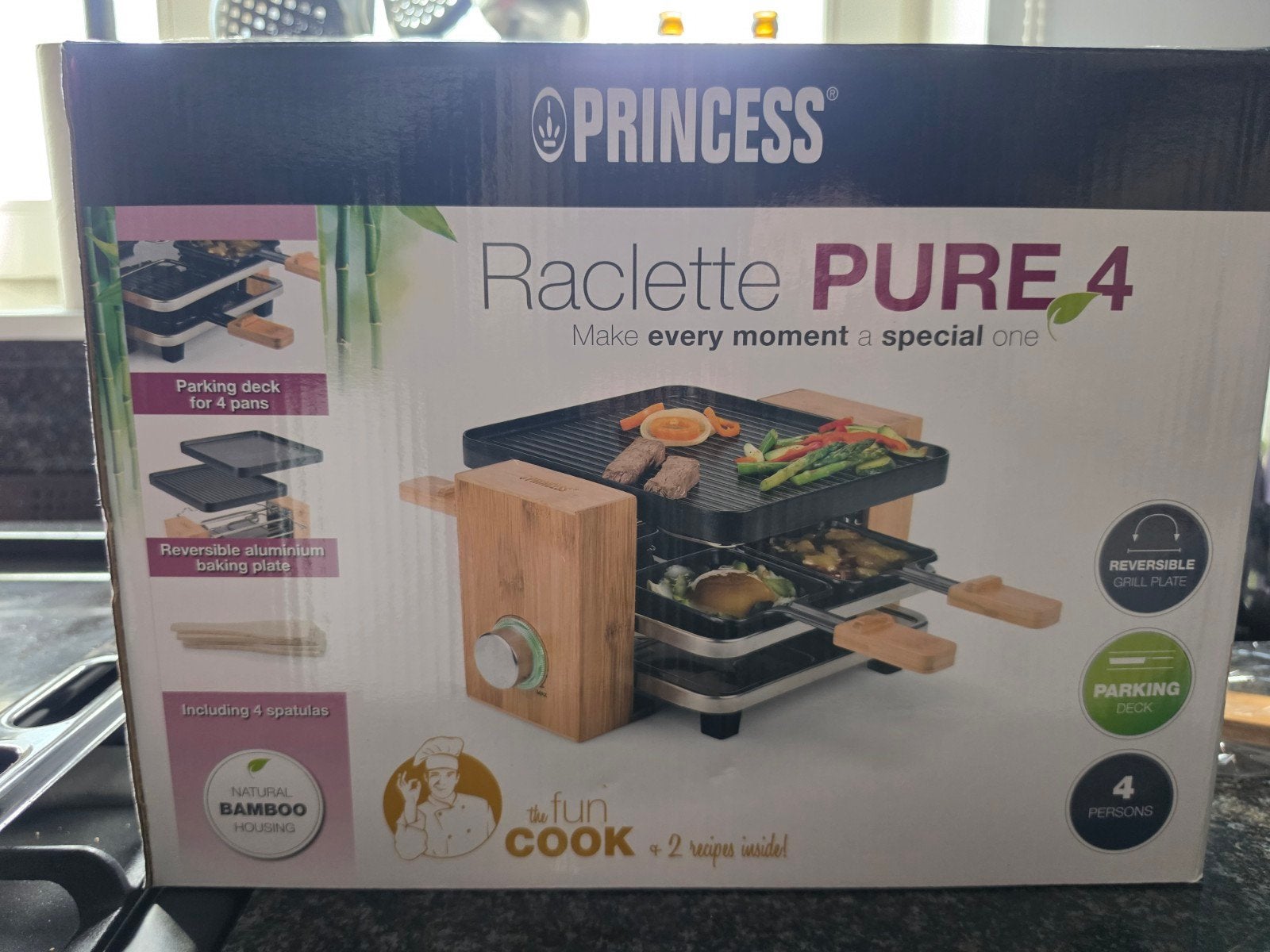 Princess Gourmetstel Raclette 4 personen, Witgoed en Apparatuur, Ophalen, Nieuw, Minder dan 4 personen