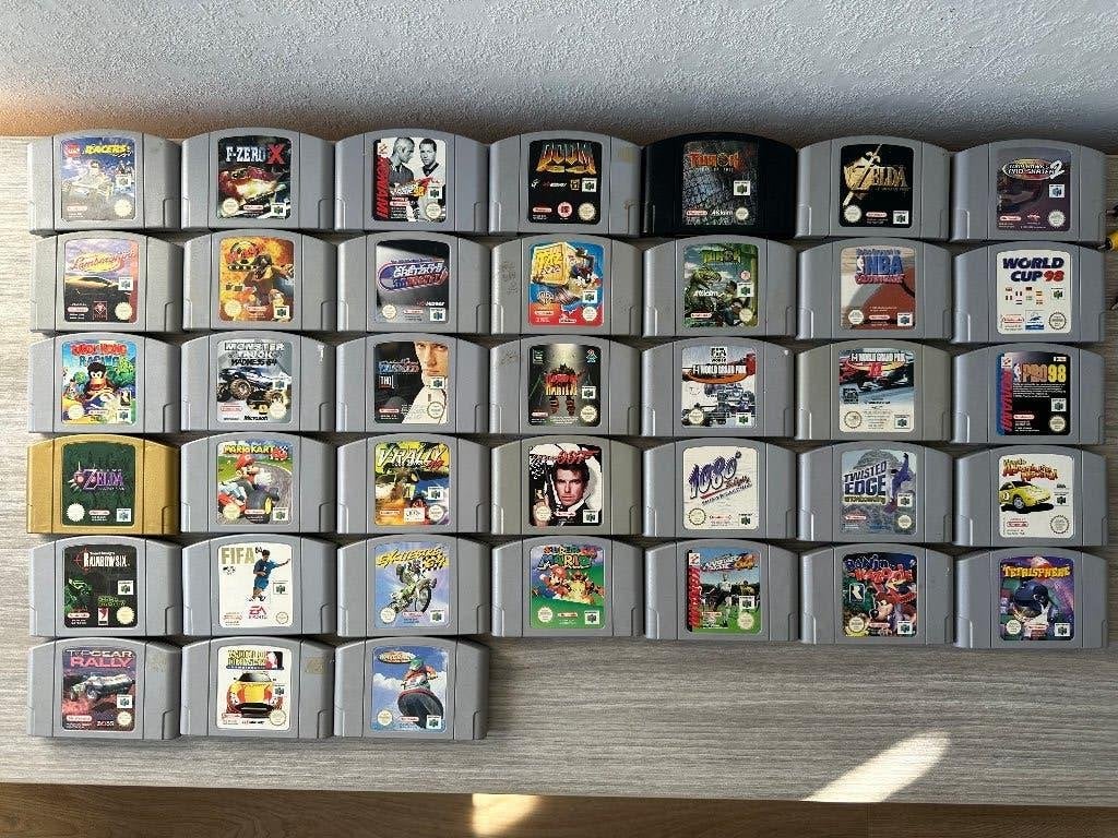 Nintendo 64 compleet met controller en 38 games!, Gebruikt, Overige genres, Eén computer, Ophalen of Verzenden