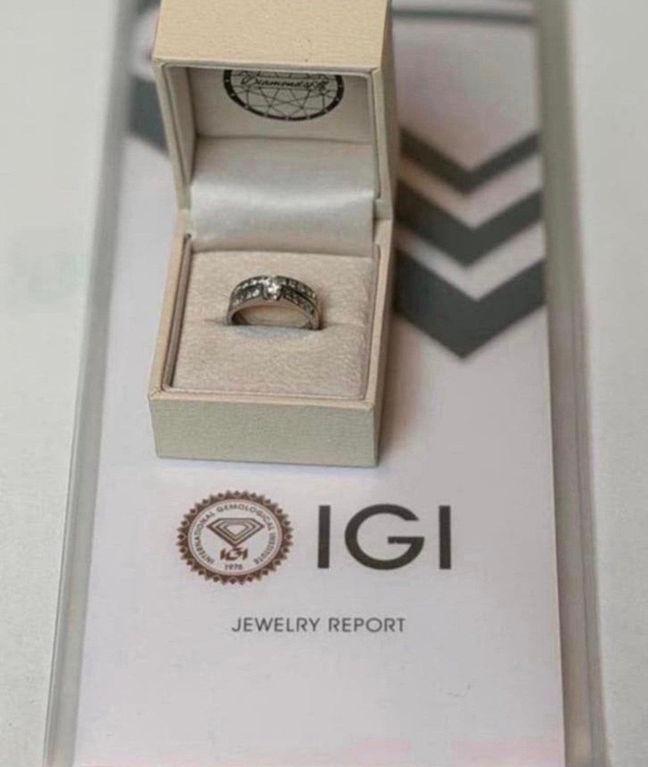 14K Witgouden Verlovingsring - met 20 natuurlijke diamanten, Sieraden, Tassen en Uiterlijk, Ringen, Nieuw, Ophalen of Verzenden