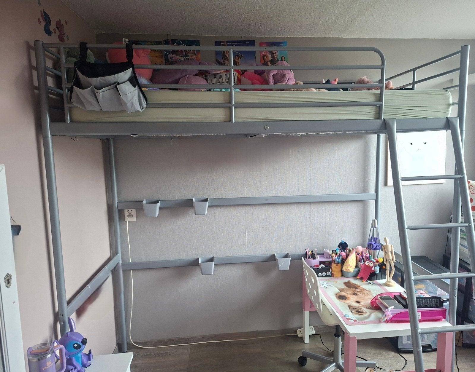 Hoogslaper Tromso van ikea, inclusief matras, Ophalen, Eenpersoons, 160 tot 180 cm, Zo goed als nieuw