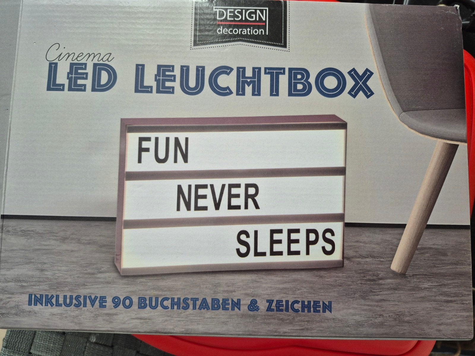 Letter licht bak, Ophalen of Verzenden, Nieuw