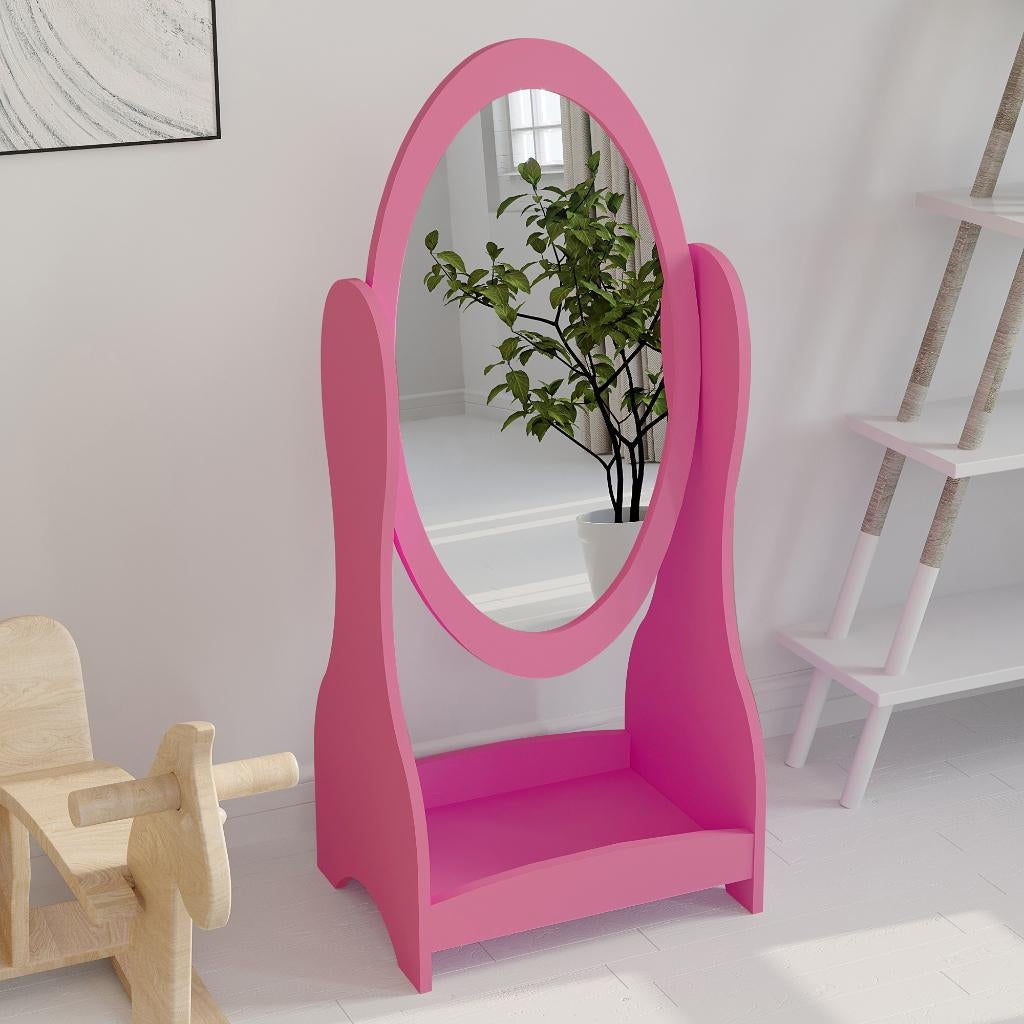 Spiegel kinderkamer - Spiegel roze - Spiegel staand roze, Ophalen, Nieuw, Spiegel