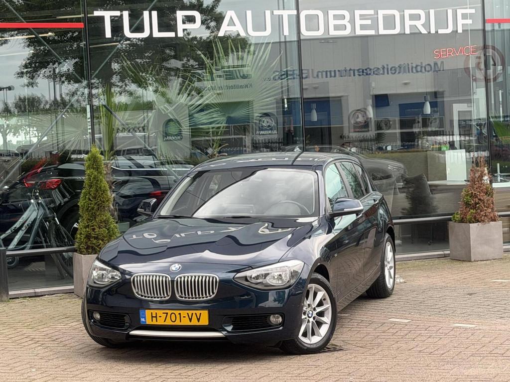 BMW 1-serie 118i High Executive 5drs Luxe navi Leder/Stof, 1-Serie, Euro 5, Achterwielaandrijving, Gebruikt