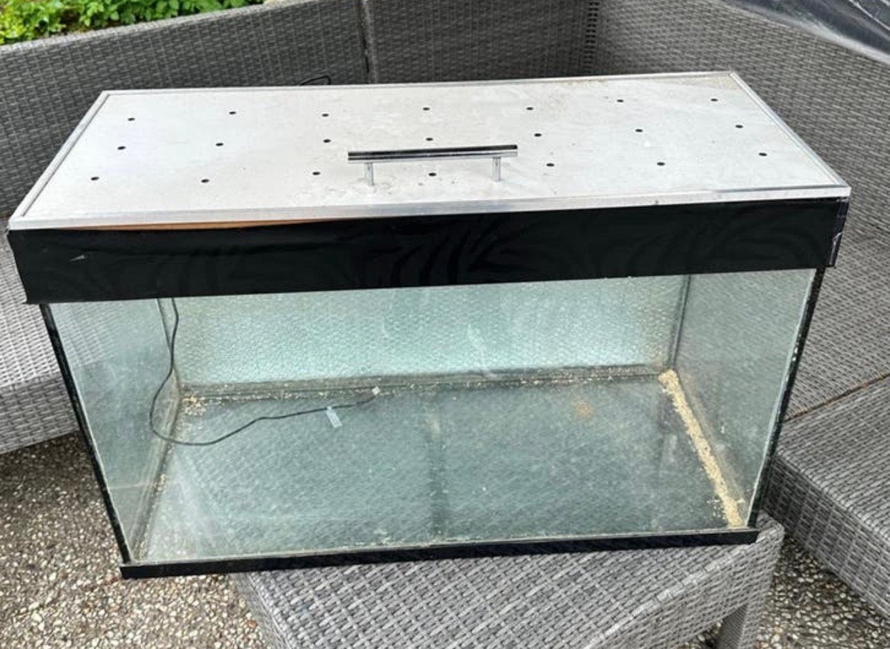 Terrarium, Dieren en Toebehoren, Vissen | Aquaria en Toebehoren, Ophalen, Zo goed als nieuw, Leeg aquarium