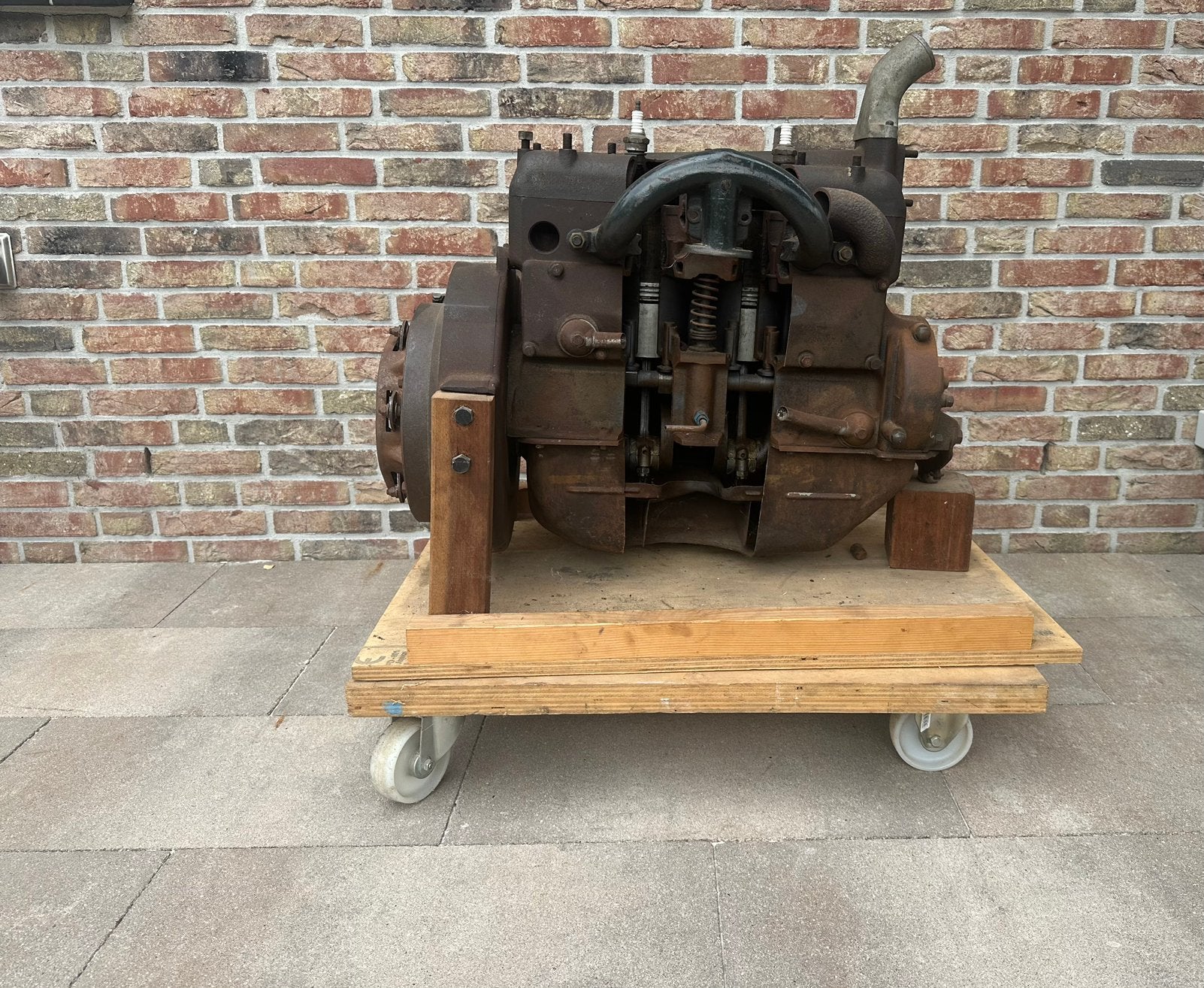 Demomotor Ford model A opengesneden, Ophalen, Gebruikt, Ford