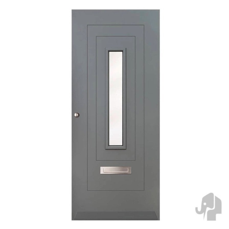 Houten voordeur Moritz met HR++ glas Stomp, Niet ingevuld, 80 tot 100 cm, Niet ingevuld, Nieuw