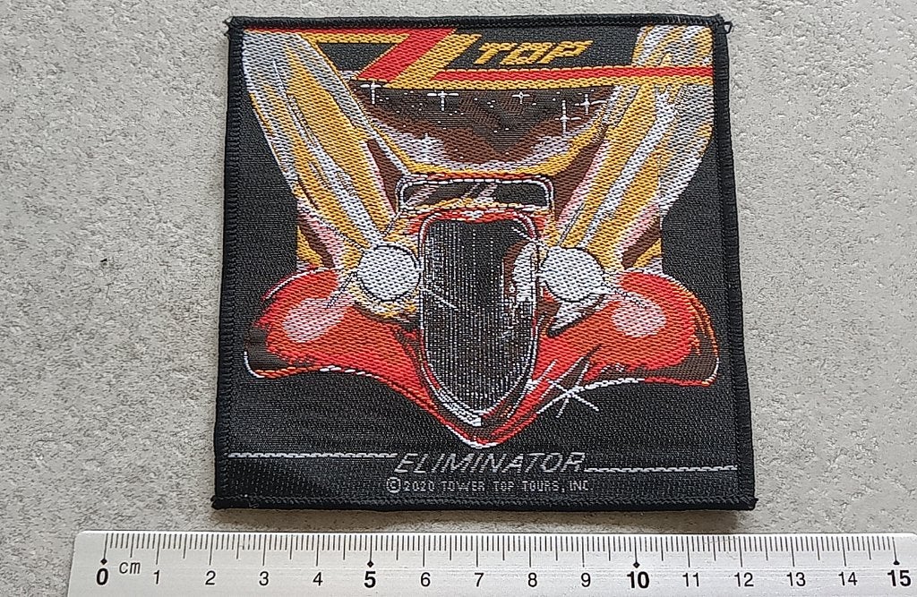 ZZ Top vrij  mooie eliminator patch official 2020 patch z7, Ophalen of Verzenden, Nieuw, Kleding