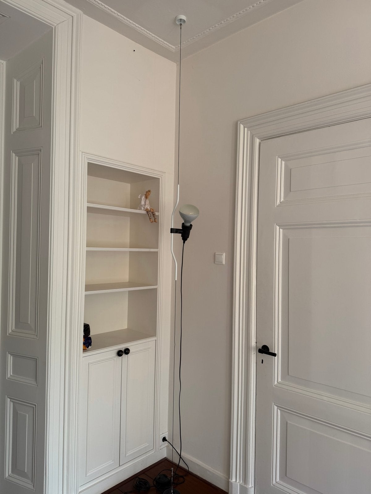 Flos Parentesi Dimmer Vloerlamp - Zwart wit, Ophalen, Gebruikt, 200 cm of meer, E27 (groot)