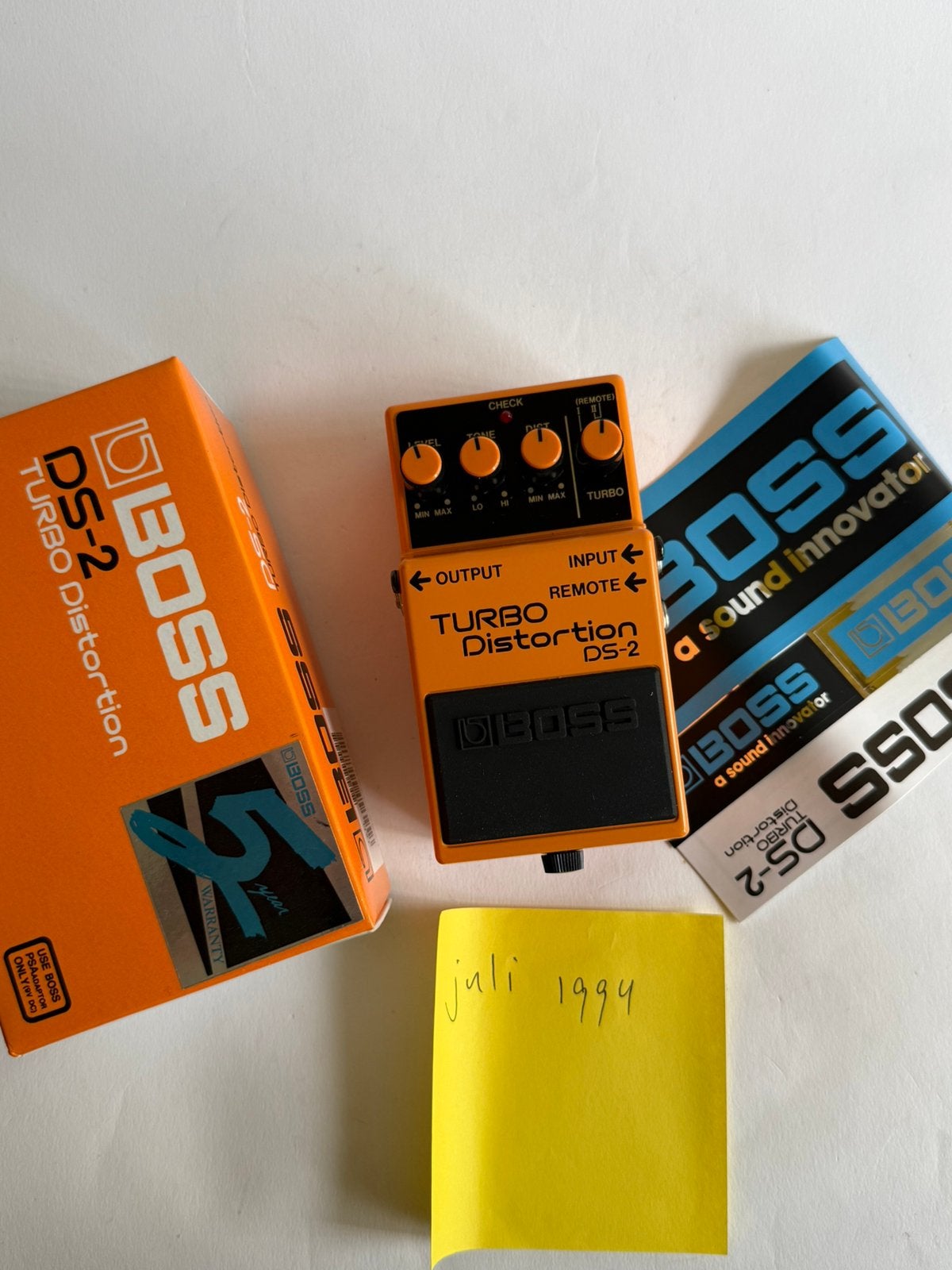 Boss DS-2 Turbo distortion - vintage, Ophalen of Verzenden, Zo goed als nieuw