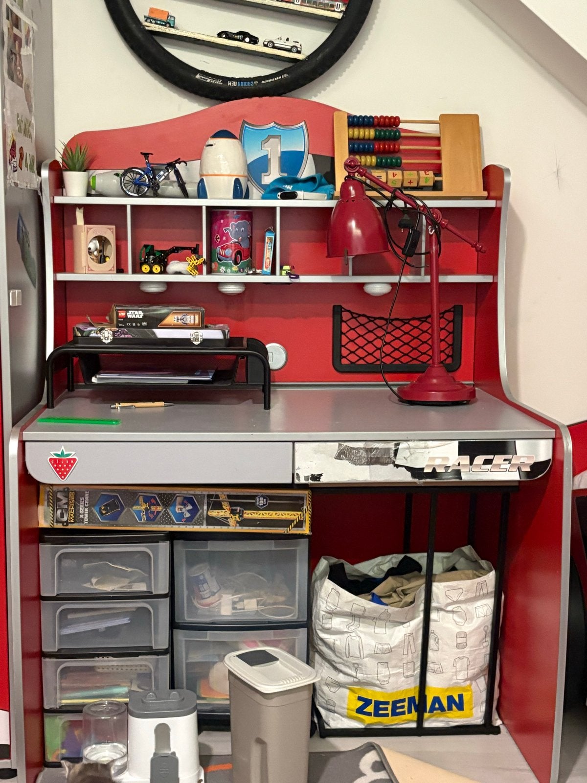 Kinder bureau, Ophalen, Gebruikt, Met lades, Kinderbureau