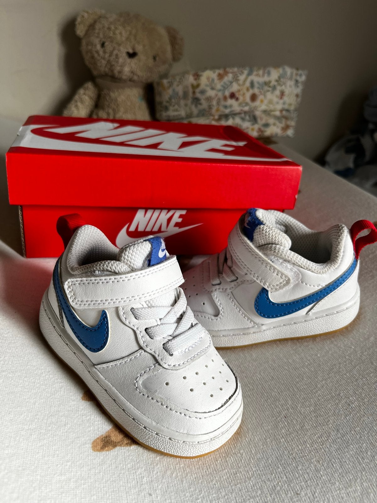 Nike Court Borough Low 2 Baby/Peuter Schoenen Maat 19.5, Ophalen of Verzenden, Zo goed als nieuw, Jongen of Meisje, Schoenen