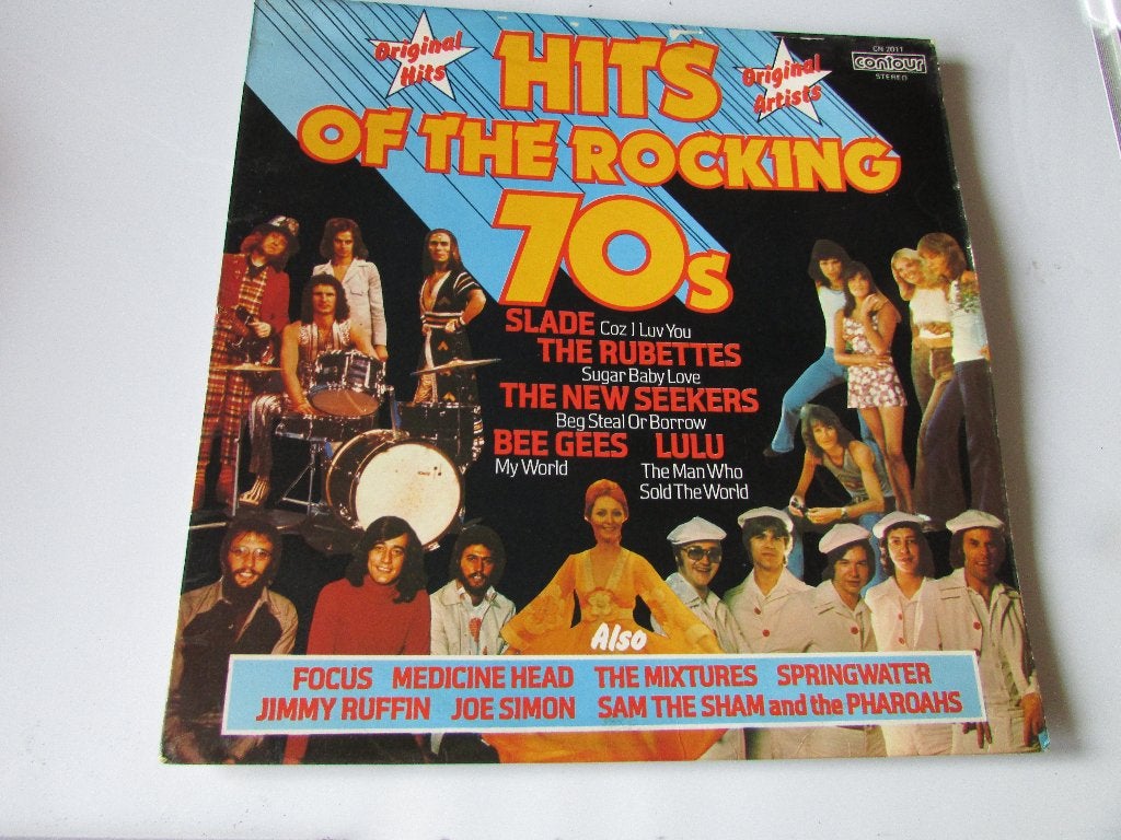 HITS OF THE ROCKING 70s ; Slade - The Rubettes - Lulu -LP, LP, Gebruikt, Ophalen of Verzenden, Complilatie