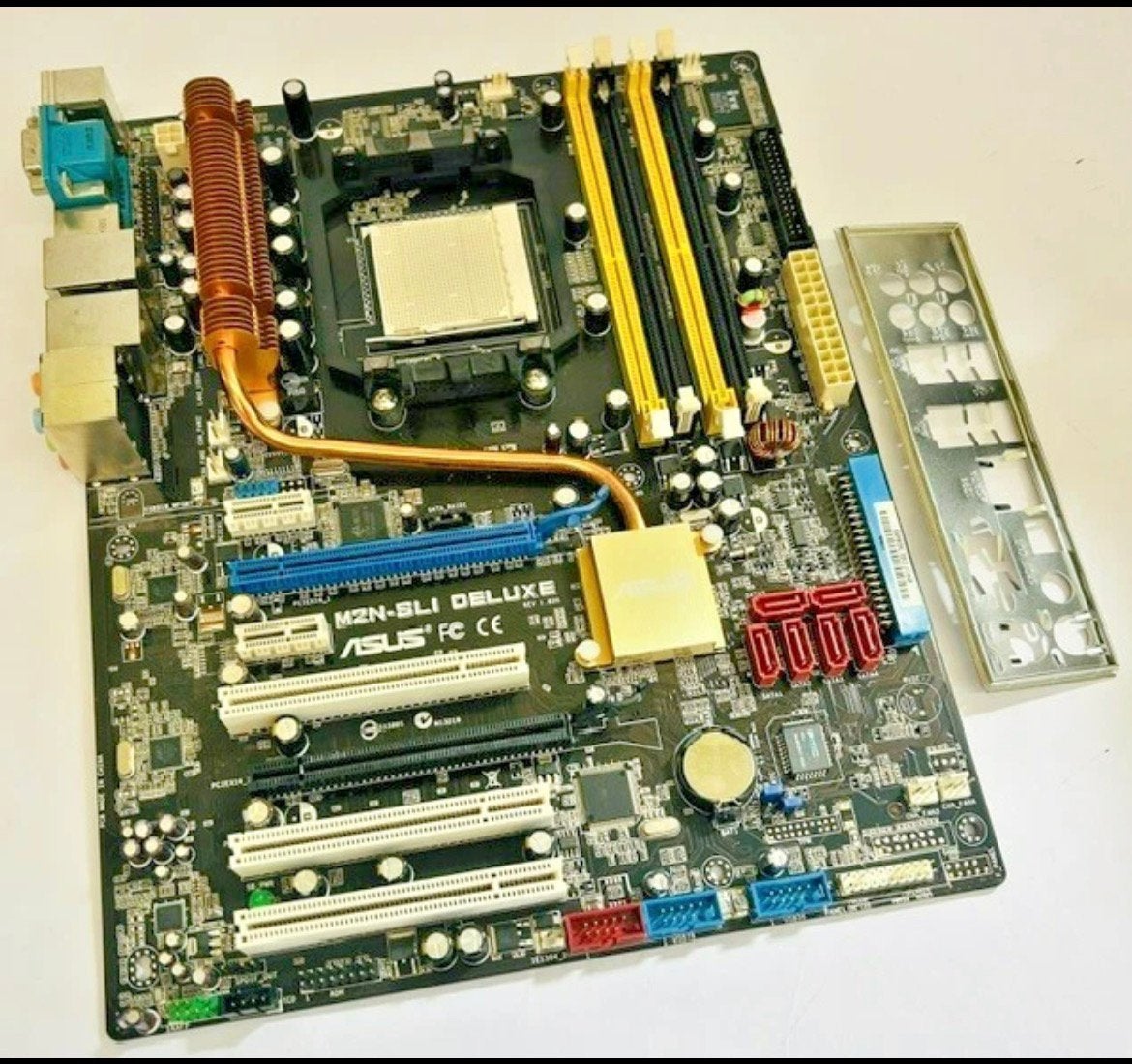 moederbord asus m2n sli deluxe, Gebruikt, DDR3, Ophalen of Verzenden, Socket AM2