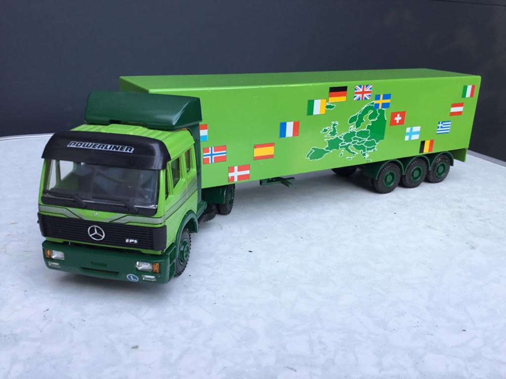 Lion Car Mercedes EPS, Hobby en Vrije tijd, Modelauto's | 1:50, Ophalen of Verzenden, Zo goed als nieuw, Bus of Vrachtwagen, Lion Toys