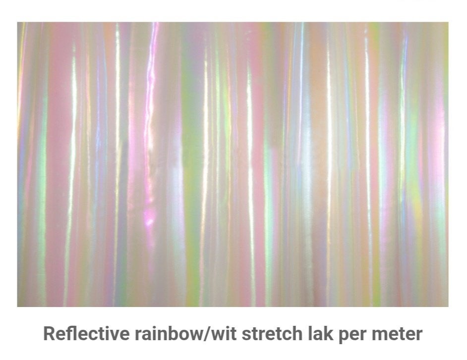 Lakstof glanzende holografische op lycra 4-way stretch, Overige materialen, Overige kleuren, 120 cm of meer, Nieuw