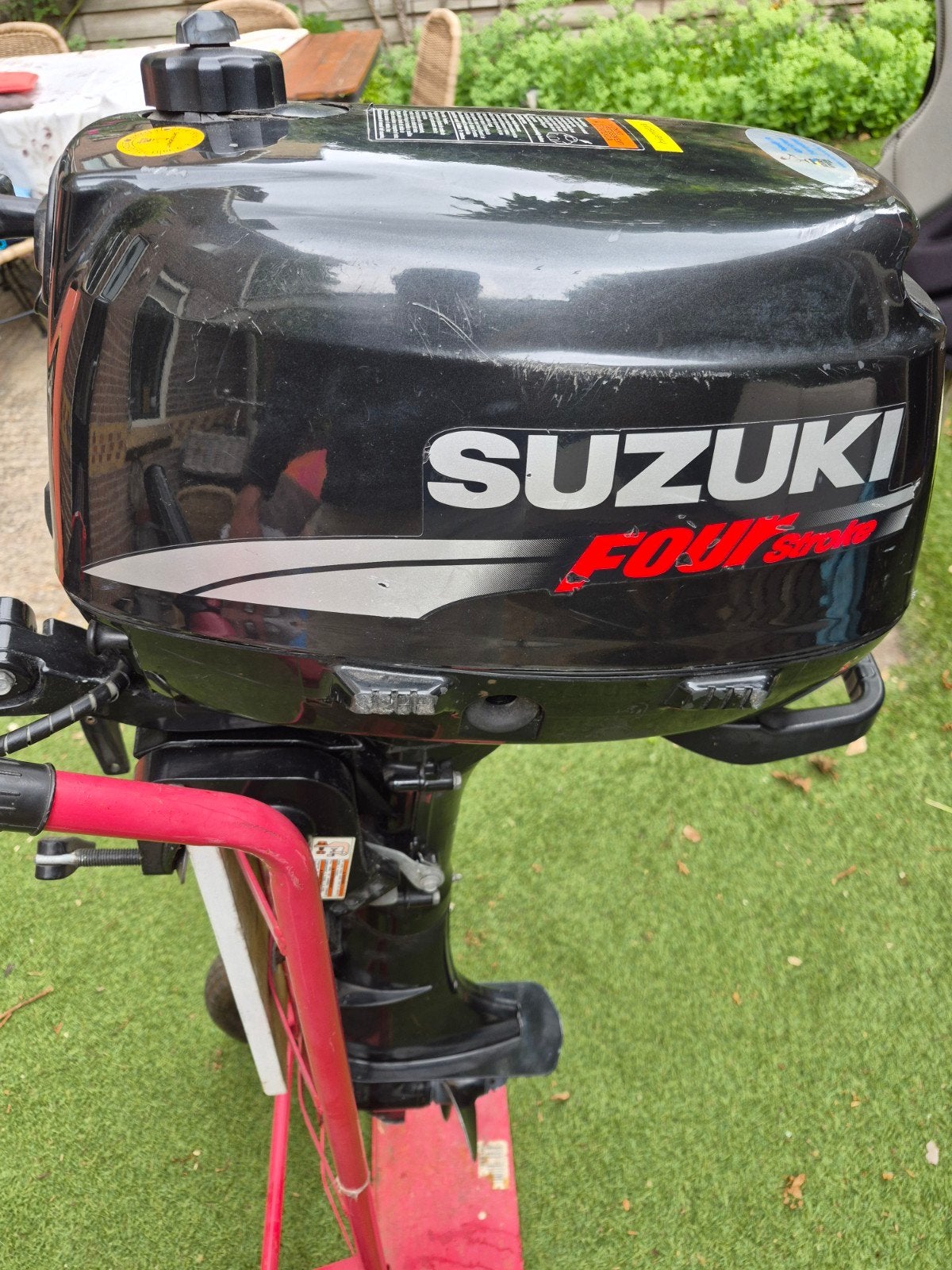 6pk Suzuki DF6 4-takt buitenboordmotor, kortstaart, Ophalen, Benzine, 5 tot 10 pk