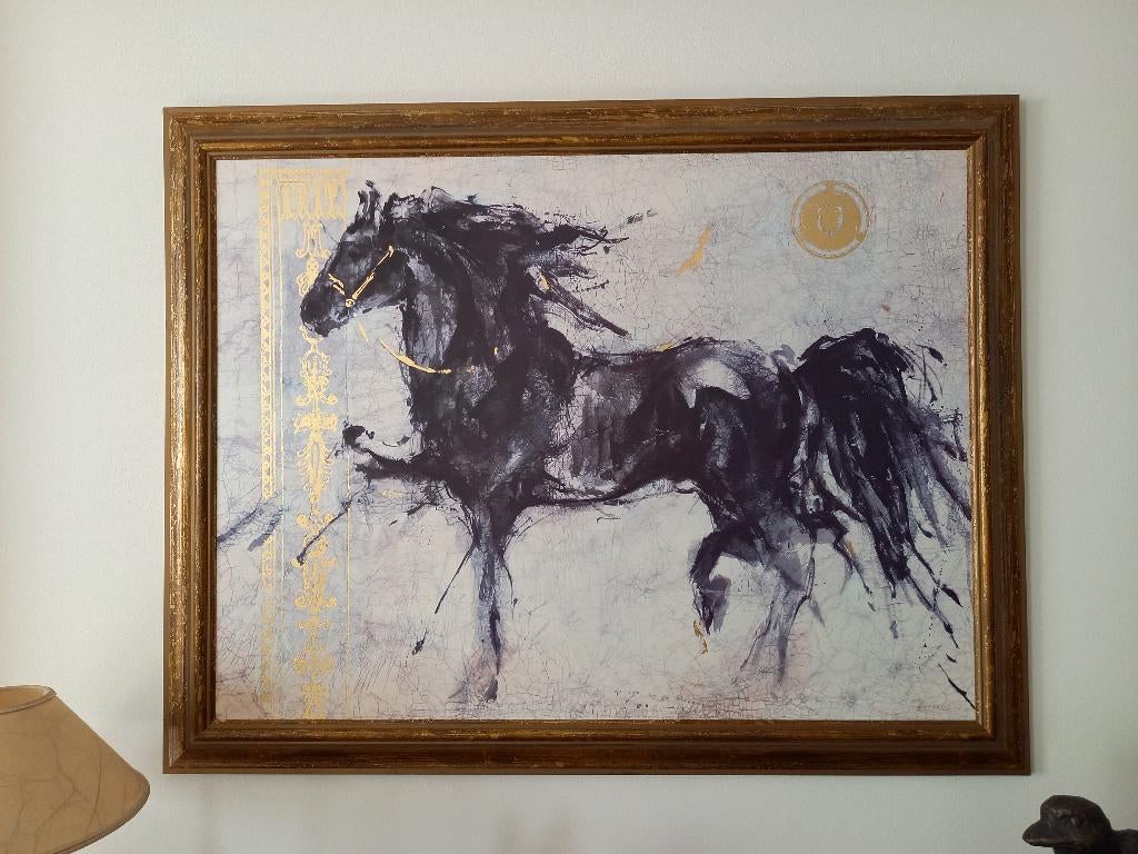 Lepa Zena schilderij paard in actie, Ophalen, Gebruikt, Schilderij, Minder dan 50 cm