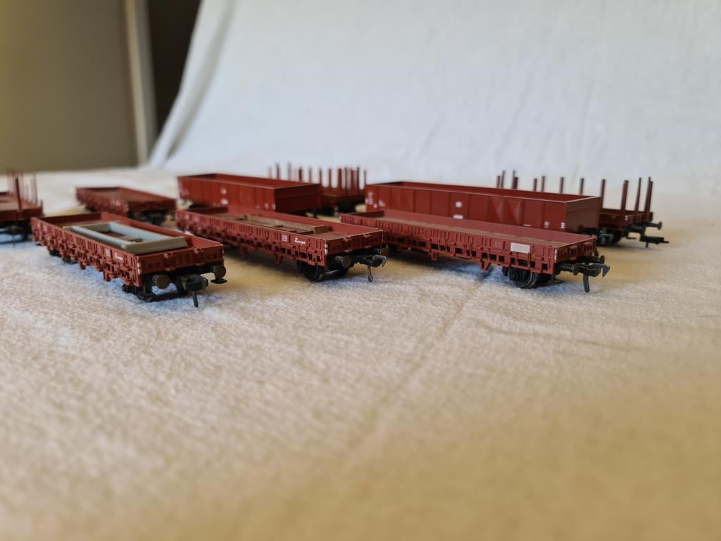 Goederenwagons Fleischmann H0, Hobby en Vrije tijd, Gebruikt, Gelijkstroom, Fleischmann, Wagon