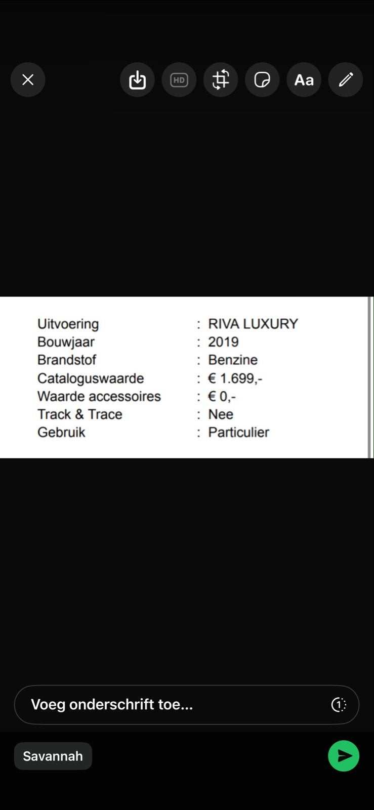 Riva Luxury Scooter - Blauw - Bouwjaar 2019, Ophalen of Verzenden, Gebruikt