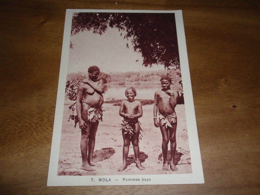 Femmes Bayo uit Nola Afrika Naakt Etnografie Vrouw, Verzenden, Voor 1920, Ongelopen, Cultuur en Media