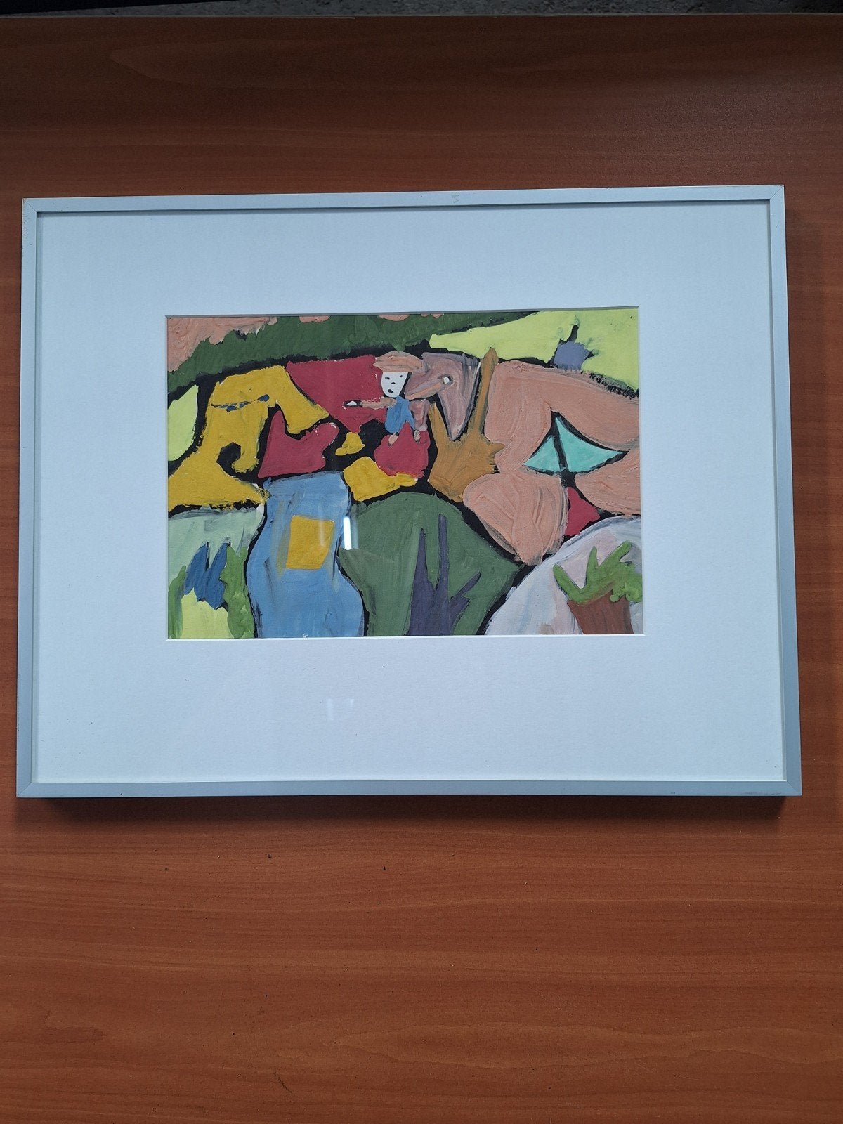 Uniek Kunstwerk "De Wandeling" - Masha Shevchenko (7 jaar), Antiek en Kunst, Kunst | Schilderijen | Modern, Figuren, Papier/karton