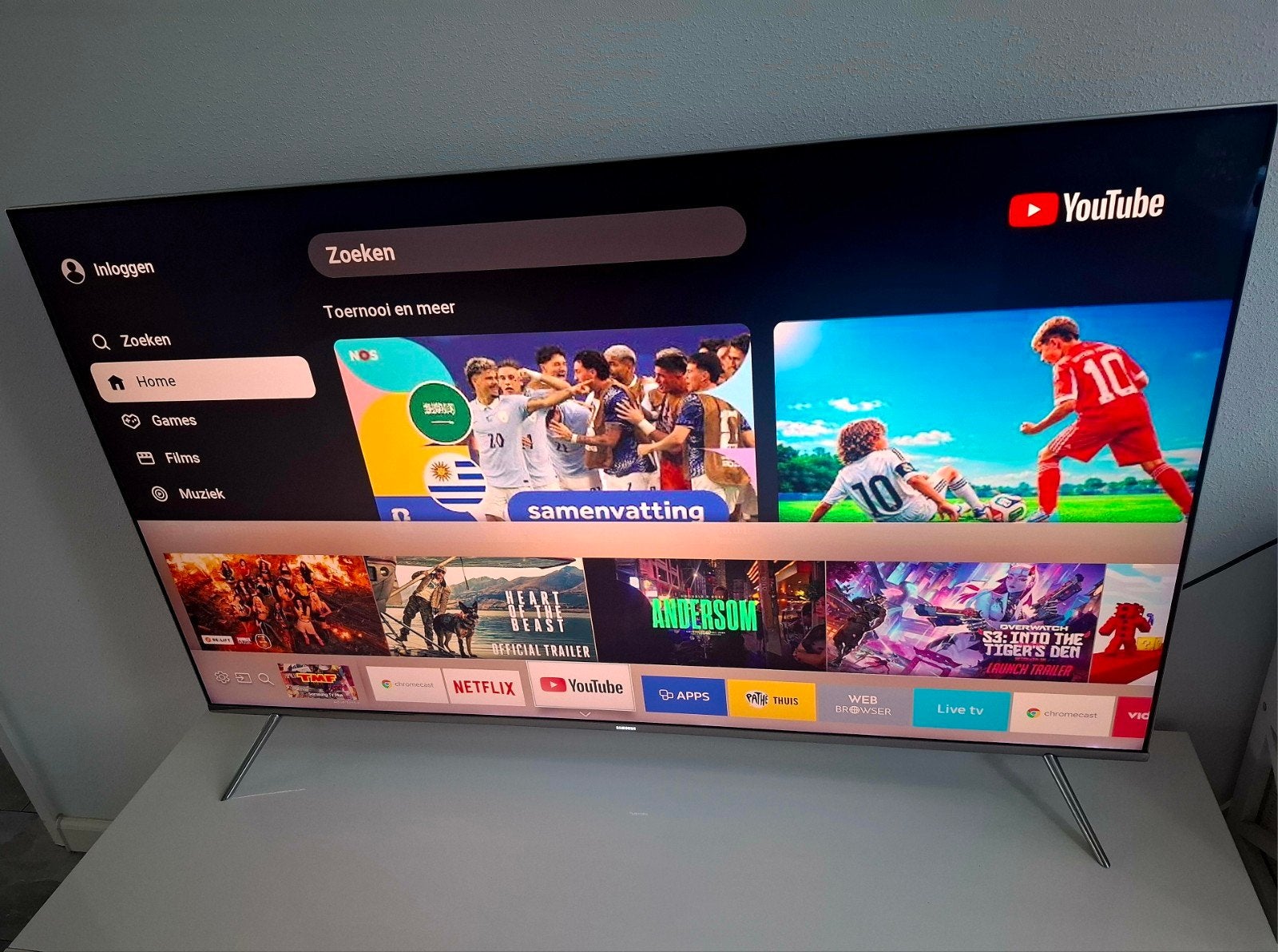 Samsung Smart TV 4K SUHD 55 inch UE55KS7000 SUPERBEELD!, Ophalen, LED, 50 Hz, Zo goed als nieuw