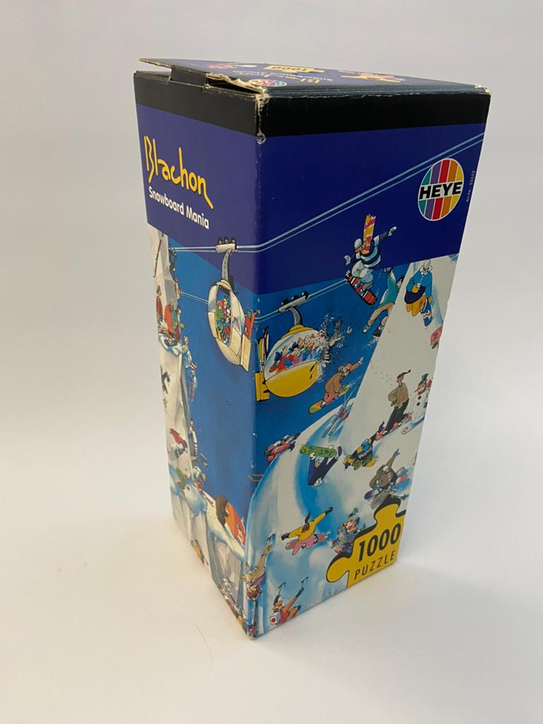 Blachon Puzzel Snowboard Mania driehoekdoos, Ophalen of Verzenden, 500 t/m 1500 stukjes, Gebruikt, Legpuzzel