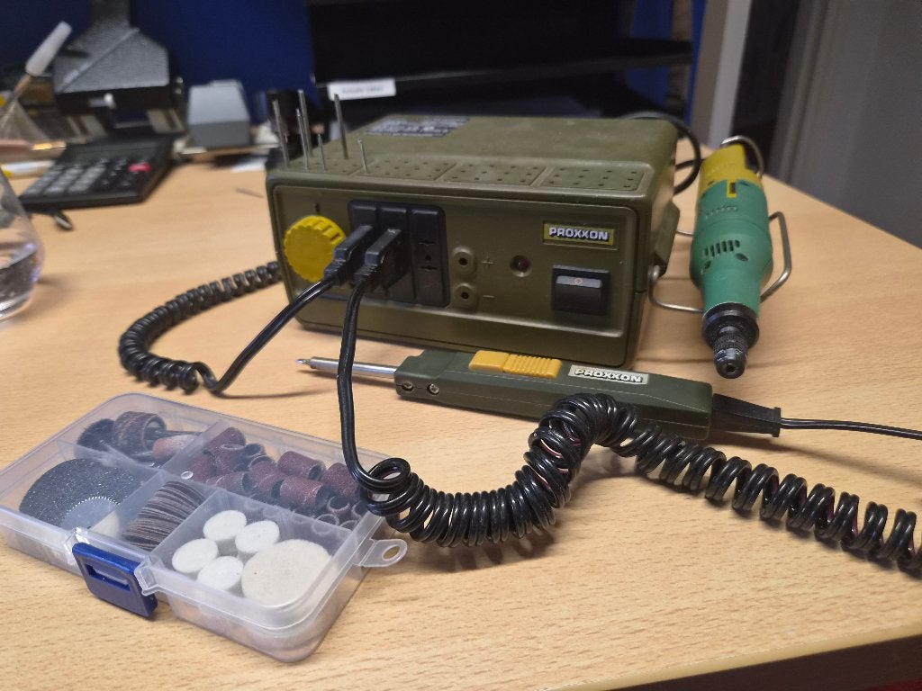 Proxxon Micromot 40 + Trafo, Soldeerbout & Accessoires, Ophalen of Verzenden, Zo goed als nieuw, Gereedschapsset, Overige merken
